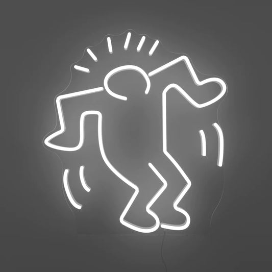Keith Haring - Dancing Man - Neon numbered limited edition