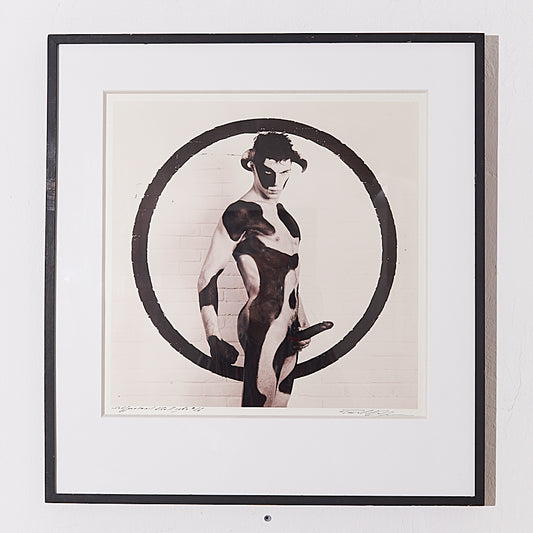 Paul Blanca (Dutch 1958) – GELATINE SILVERPRINT – Selfportrait Bull